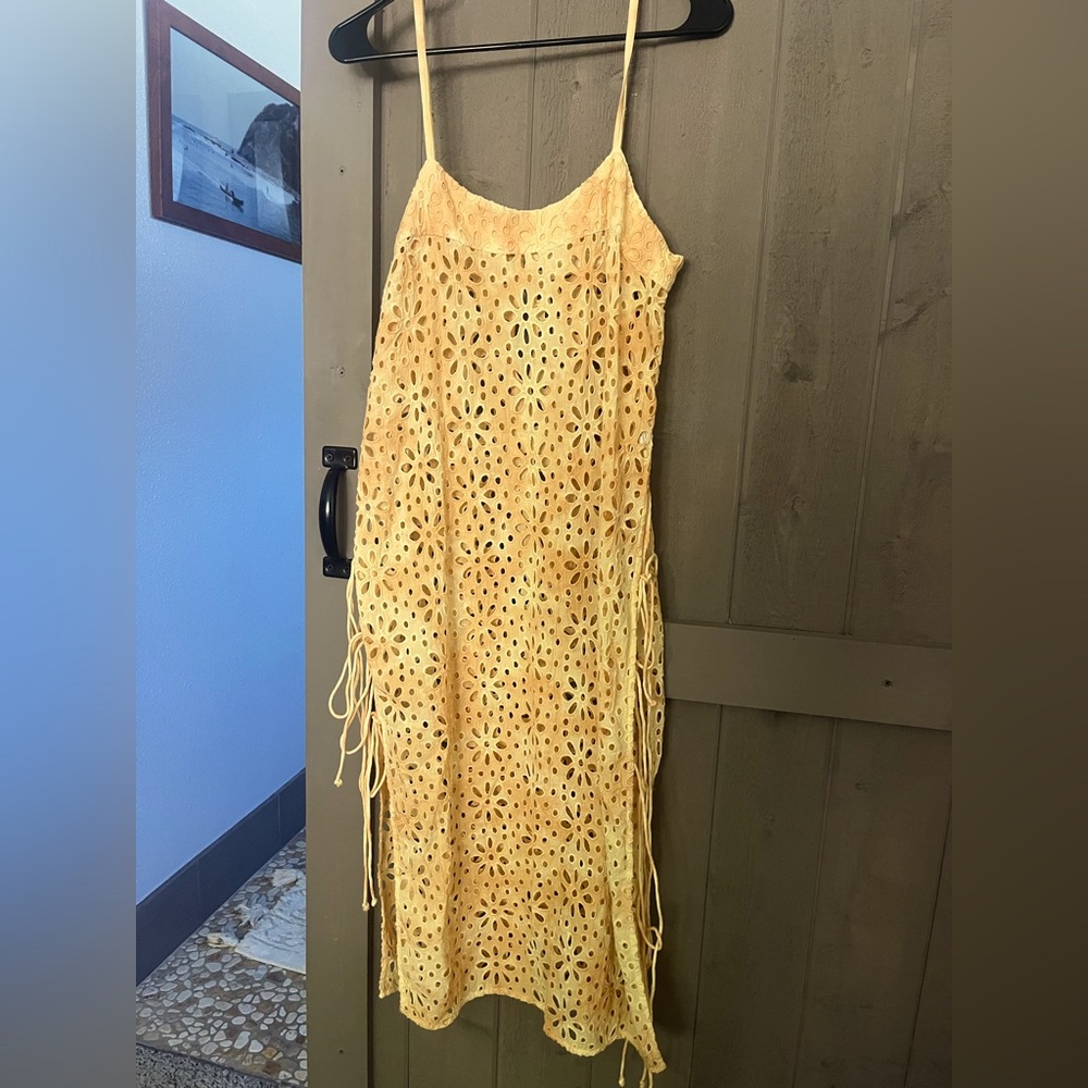 Jen’s Pirate Booty Flower Power midi cover up dress, S